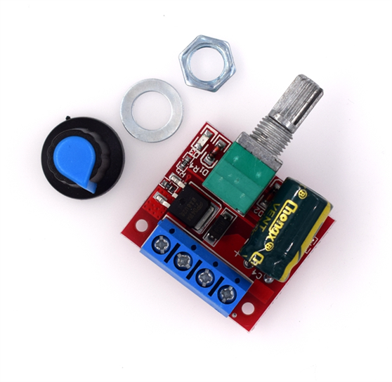 Mini DC Motor PWM Speed Controller Module (5V-35V, 5A, 90W)