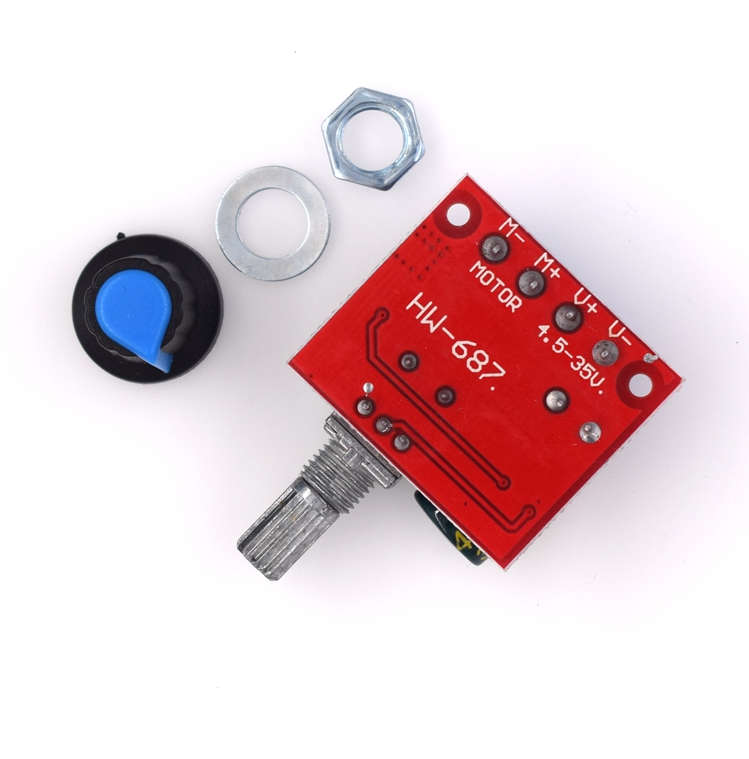 Mini DC Motor PWM Speed Controller Module (5V-35V, 5A, 90W)