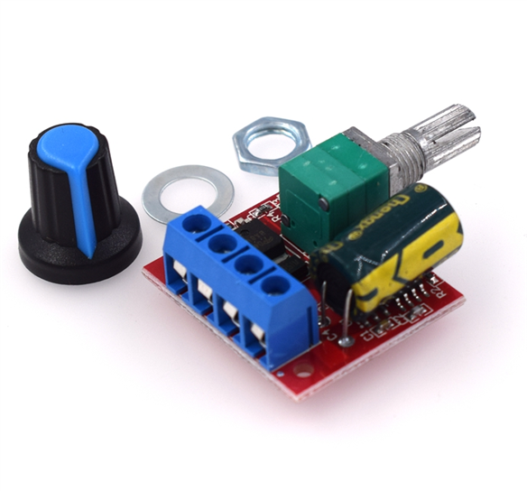 Mini DC Motor PWM Speed Controller Module (5V-35V, 5A, 90W)