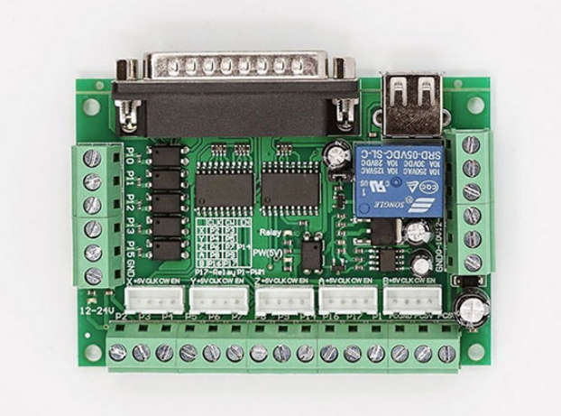 5 Axis Mach 3 Breakout Board