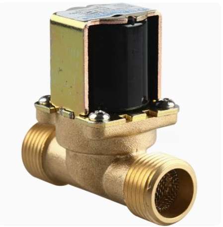 Solenoid Valve 12V - G1/2 (Normally Closed) - Brass