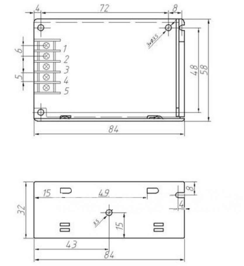 Framed Power Supply 12v 3A