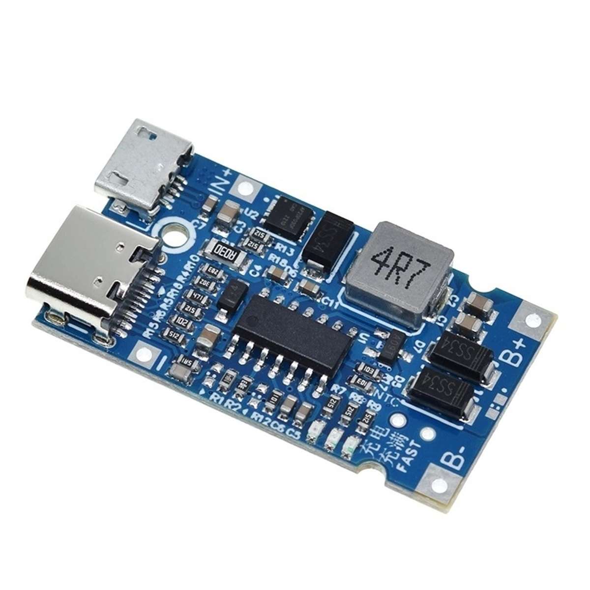 Type-C USB 3S 4.5V-15V 18W 2A Lithium Battery Charging Module