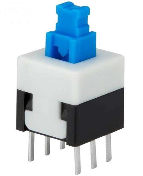 7x7mm Self-Locking Push Button Switch  6 Pin Latching Type