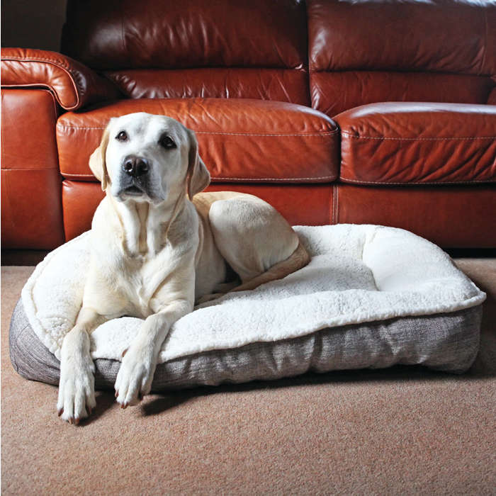 Rosewood Pet Bedding Plush/Tweed Teddy Bear Mat Medium