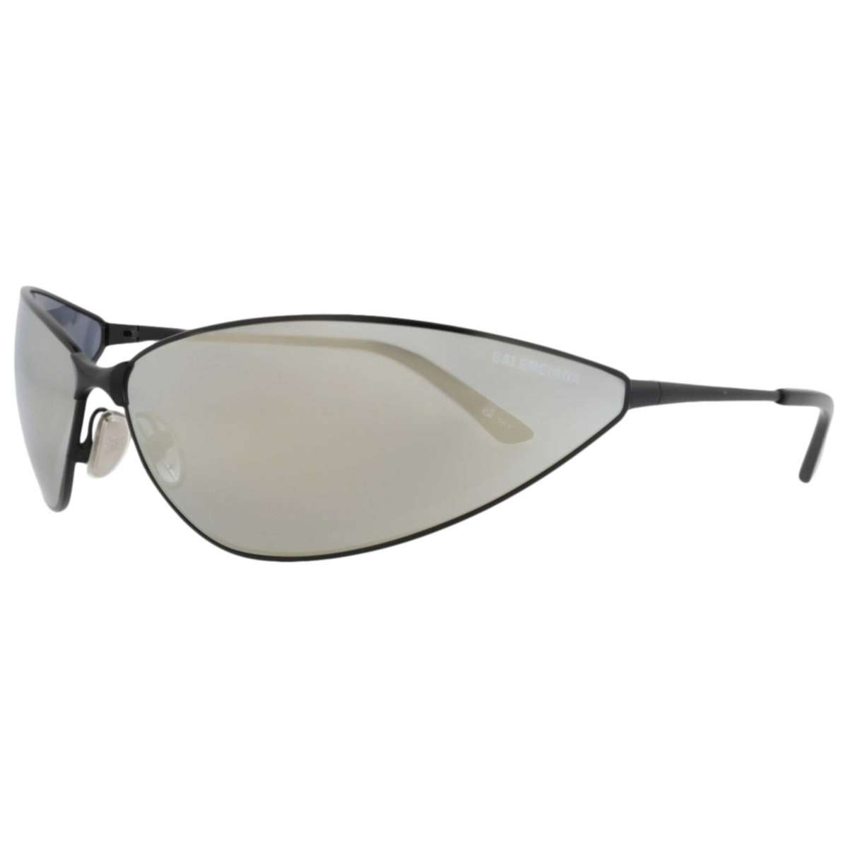 Balenciaga Unisex    Black  Shield  Sunglasses