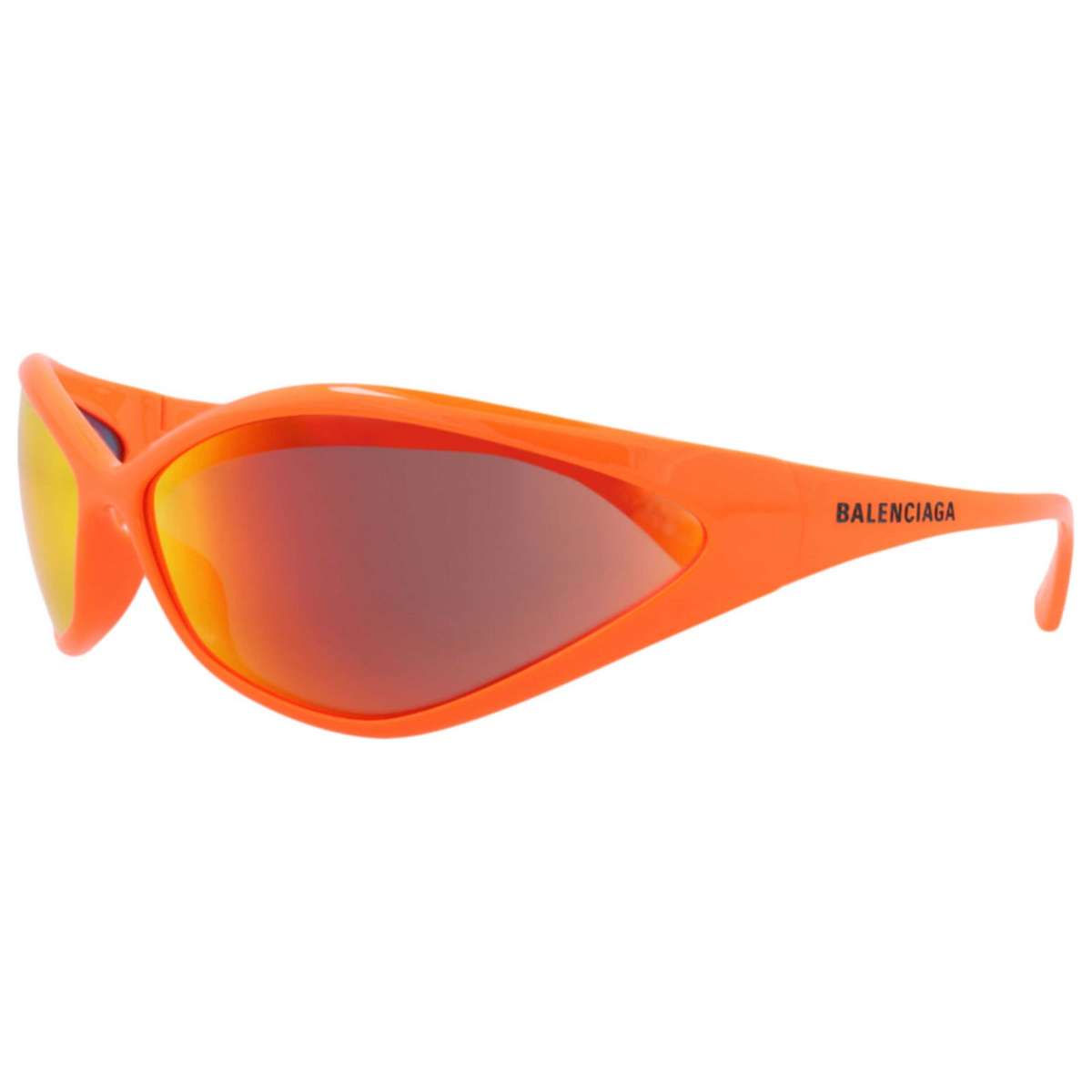 Balenciaga Unisex    Orange  Shield  Sunglasses