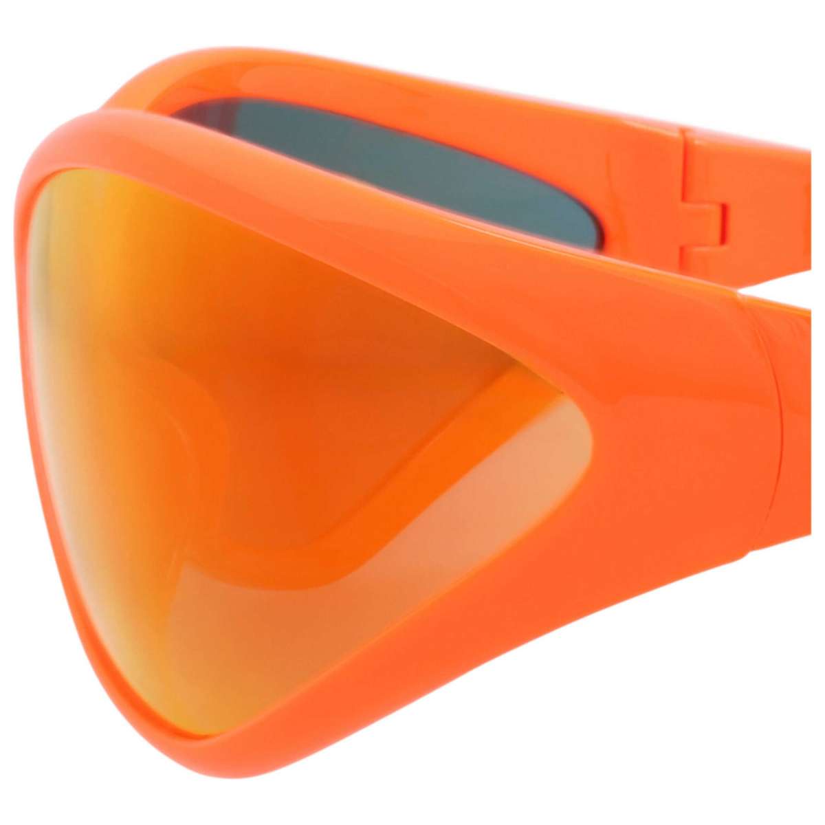 Balenciaga Unisex    Orange  Shield  Sunglasses