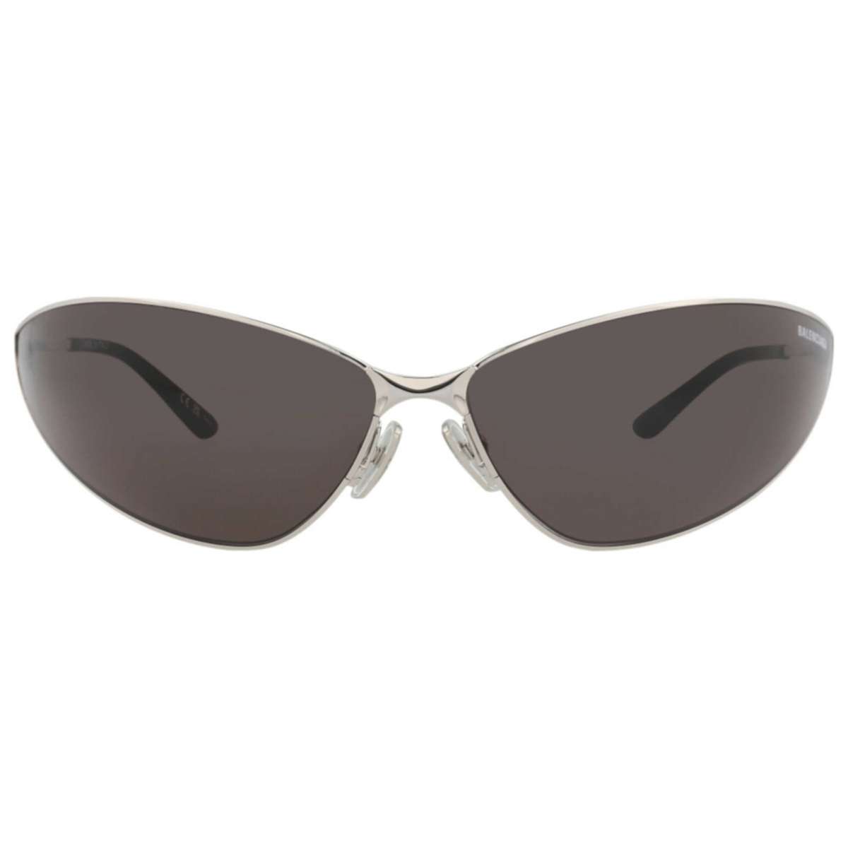 Balenciaga Unisex    Silver  Shield  Sunglasses
