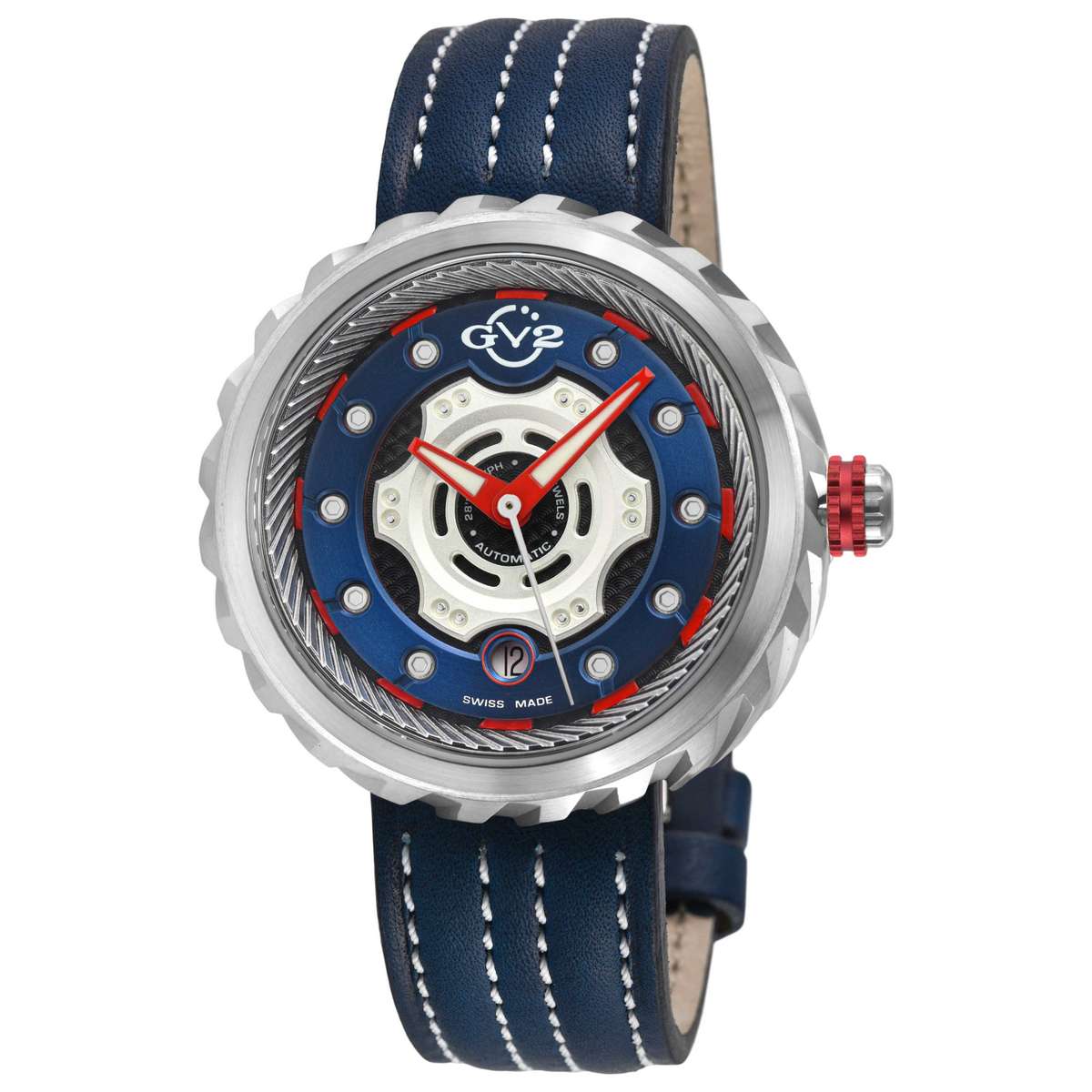 GV2 by Gevril Motorcycle  Automatic  Blue Dial  Men's  Watch