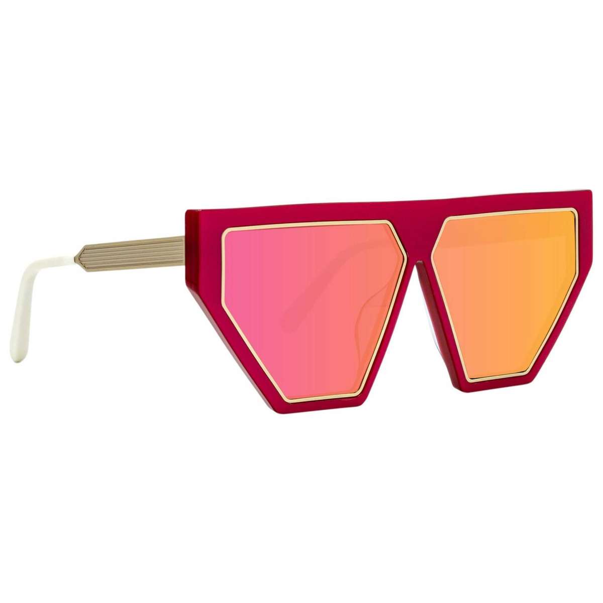 Irresistor Falcon  Women's    Red  Geometric  Sunglasses