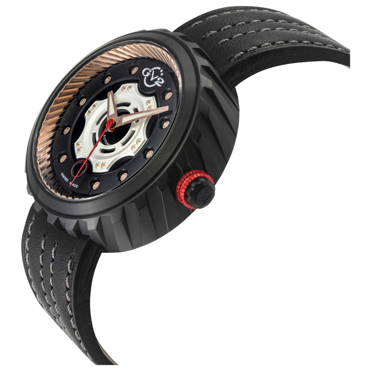 GV2 by Gevril Motorcycle  Automatic  Black Dial  Men's  Watch