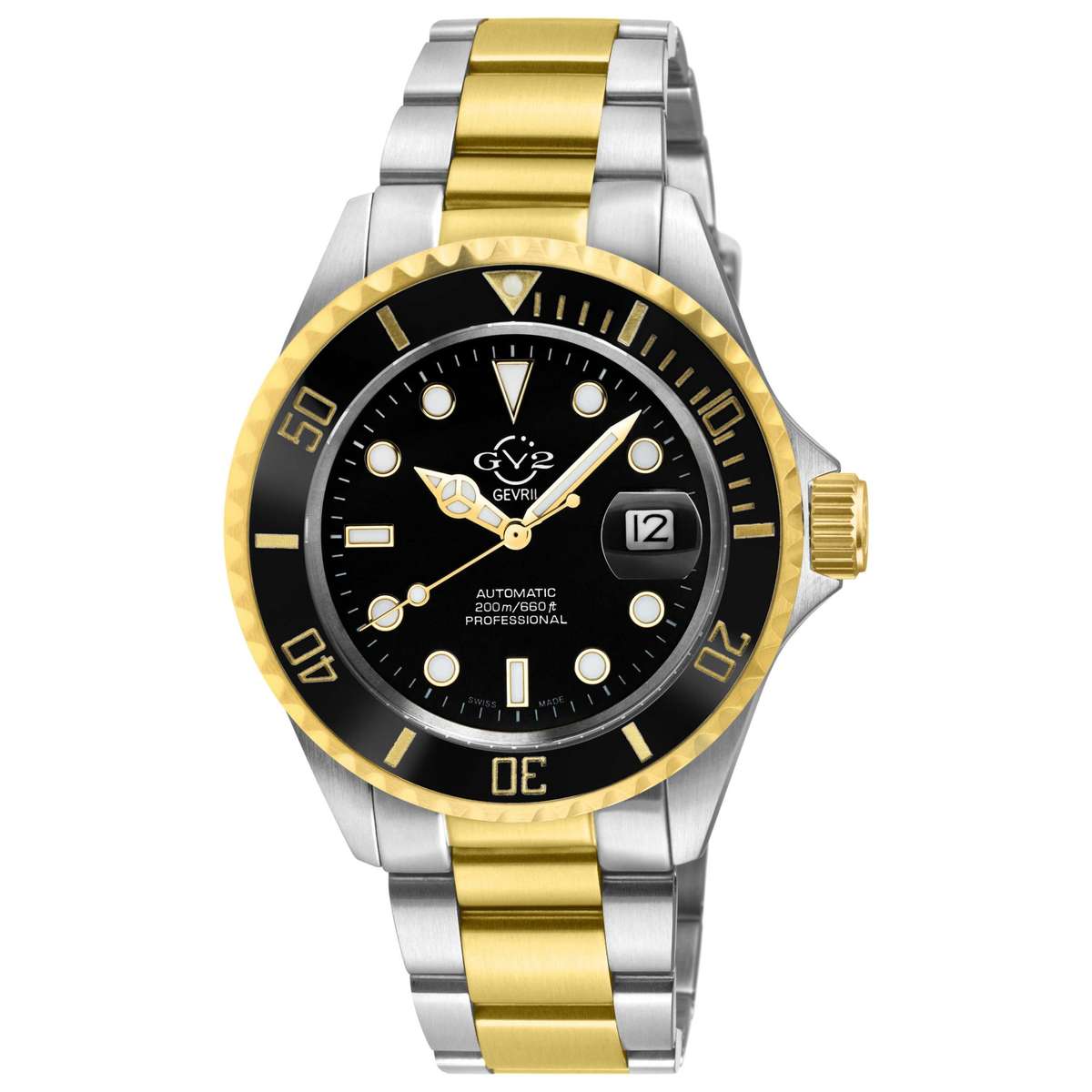 GV2 by Gevril Liguria  Automatic  Black Dial  Men's  Watch