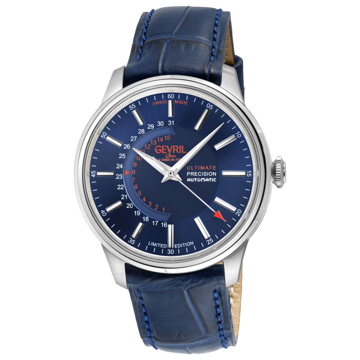 Gevril Guggenheim  Automatic  Blue Dial  Men's  Watch