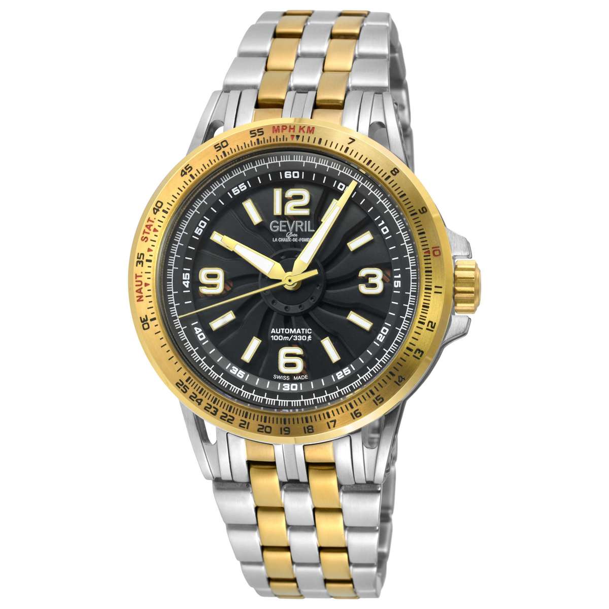 Gevril Wind Master  Automatic  Black Dial  Men's  Watch
