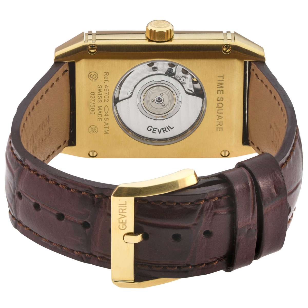 Gevril Time Square  Automatic  White Dial  Men's  Watch