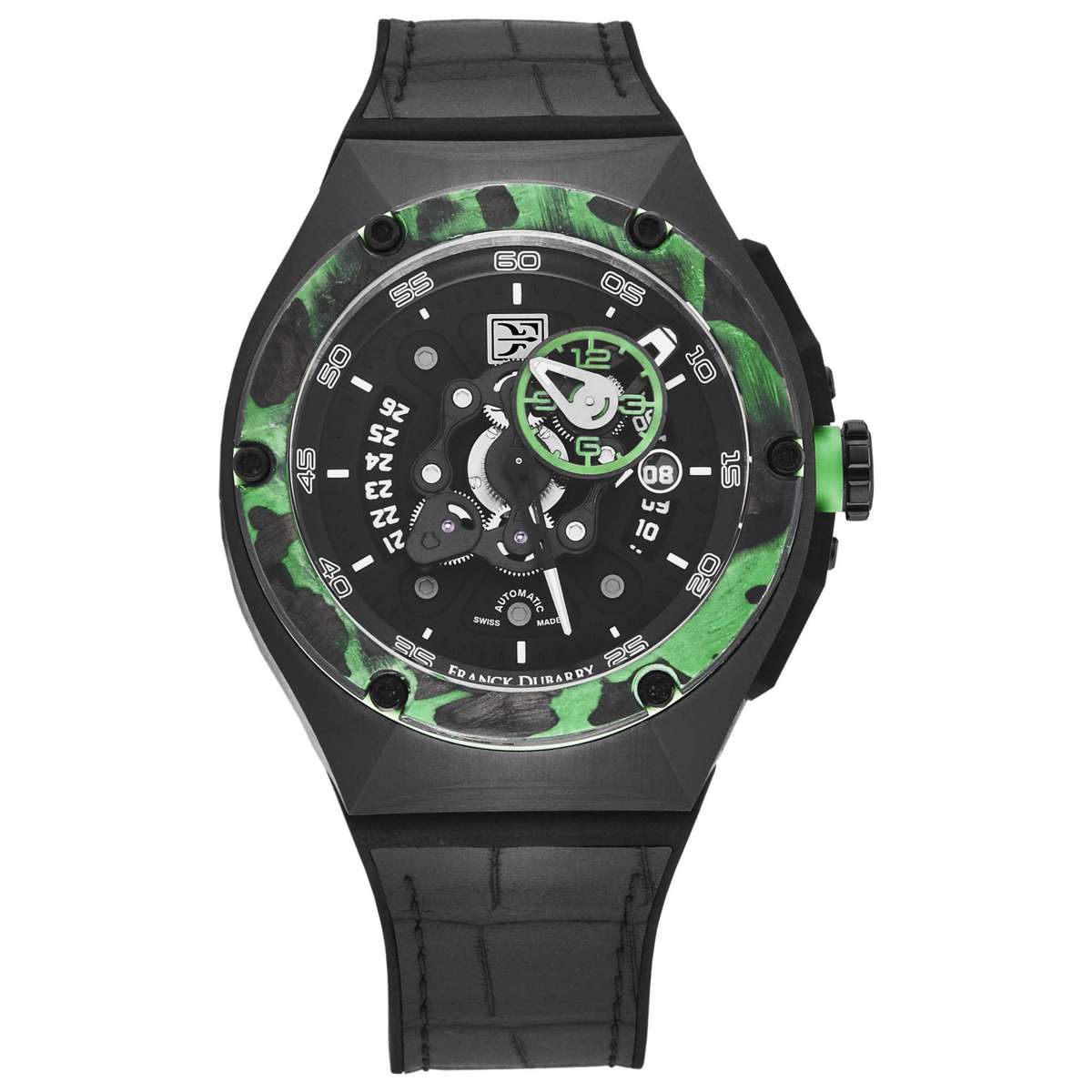Franck Dubarry Crazy Wheel  Automatic  Black Dial  Men's  Watch