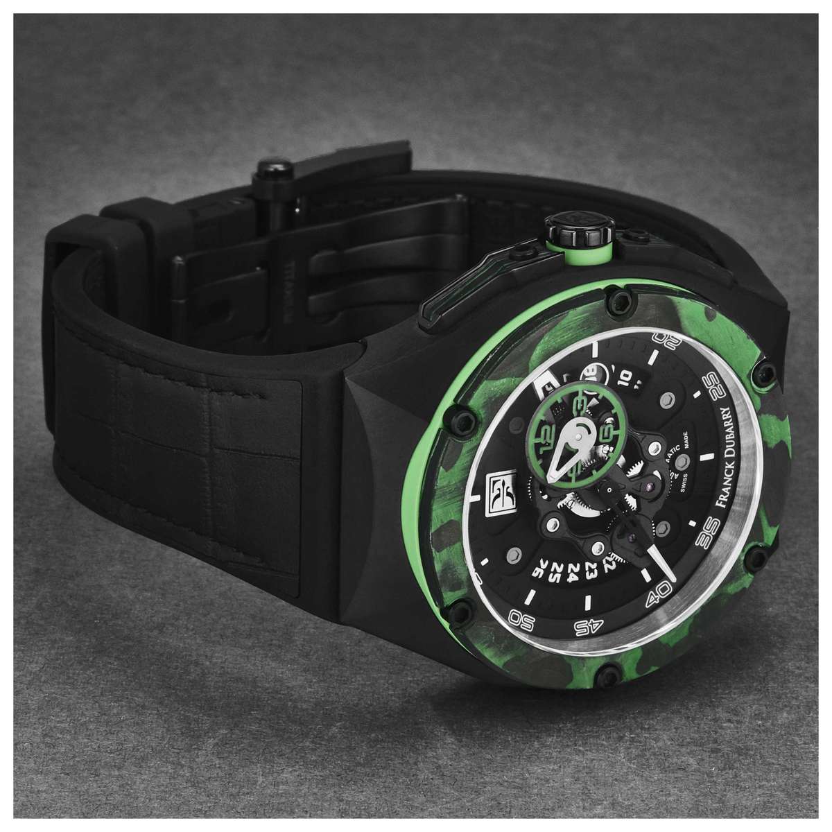 Franck Dubarry Crazy Wheel  Automatic  Black Dial  Men's  Watch