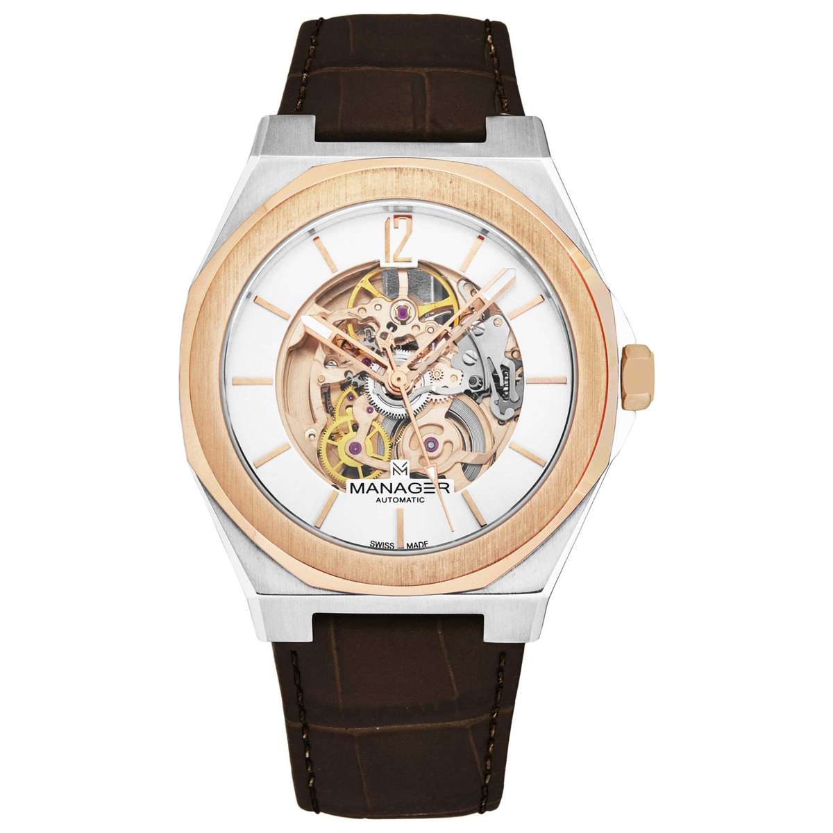 Manager Open Mind  Automatic  Silver Dial  Men's  Watch