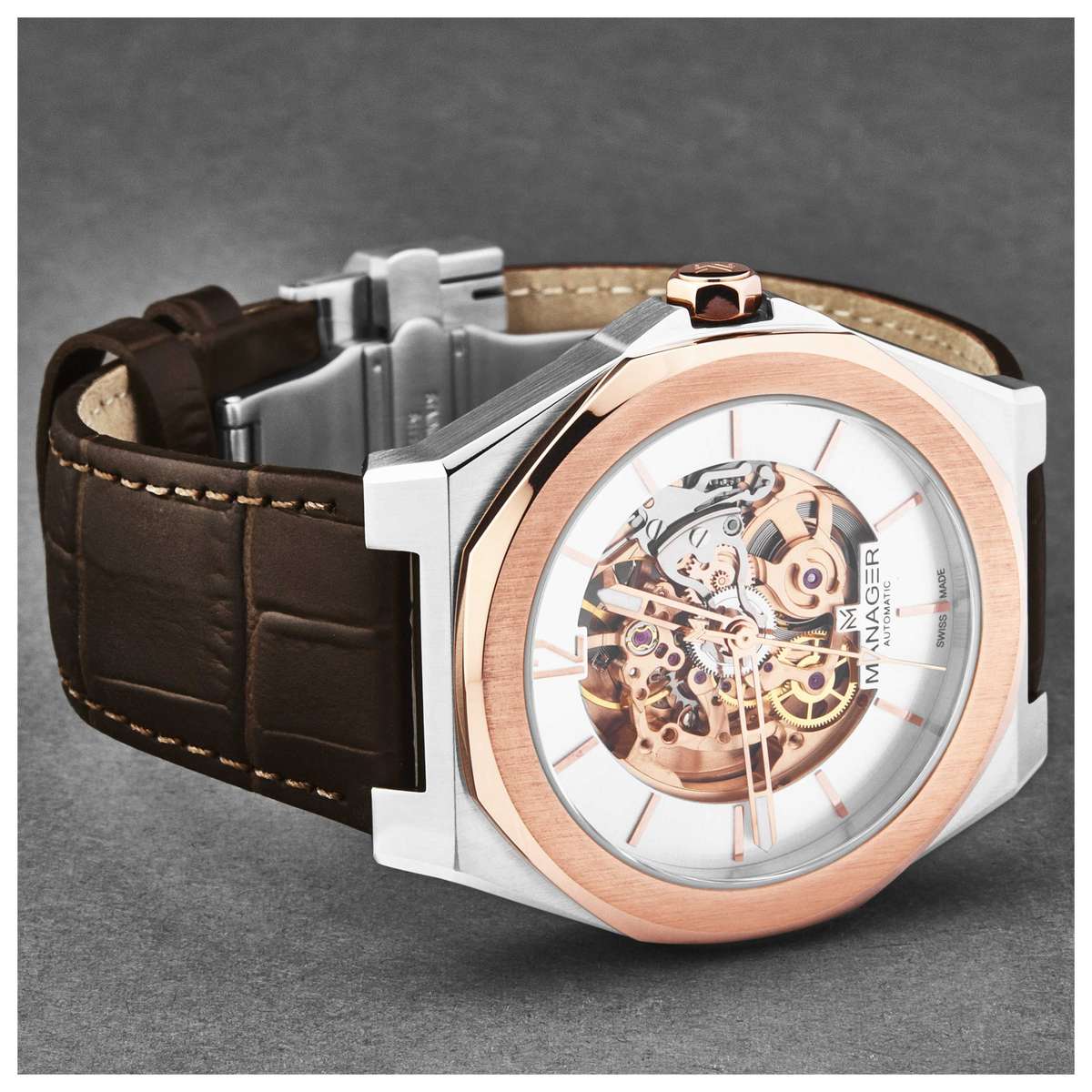 Manager Open Mind  Automatic  Silver Dial  Men's  Watch