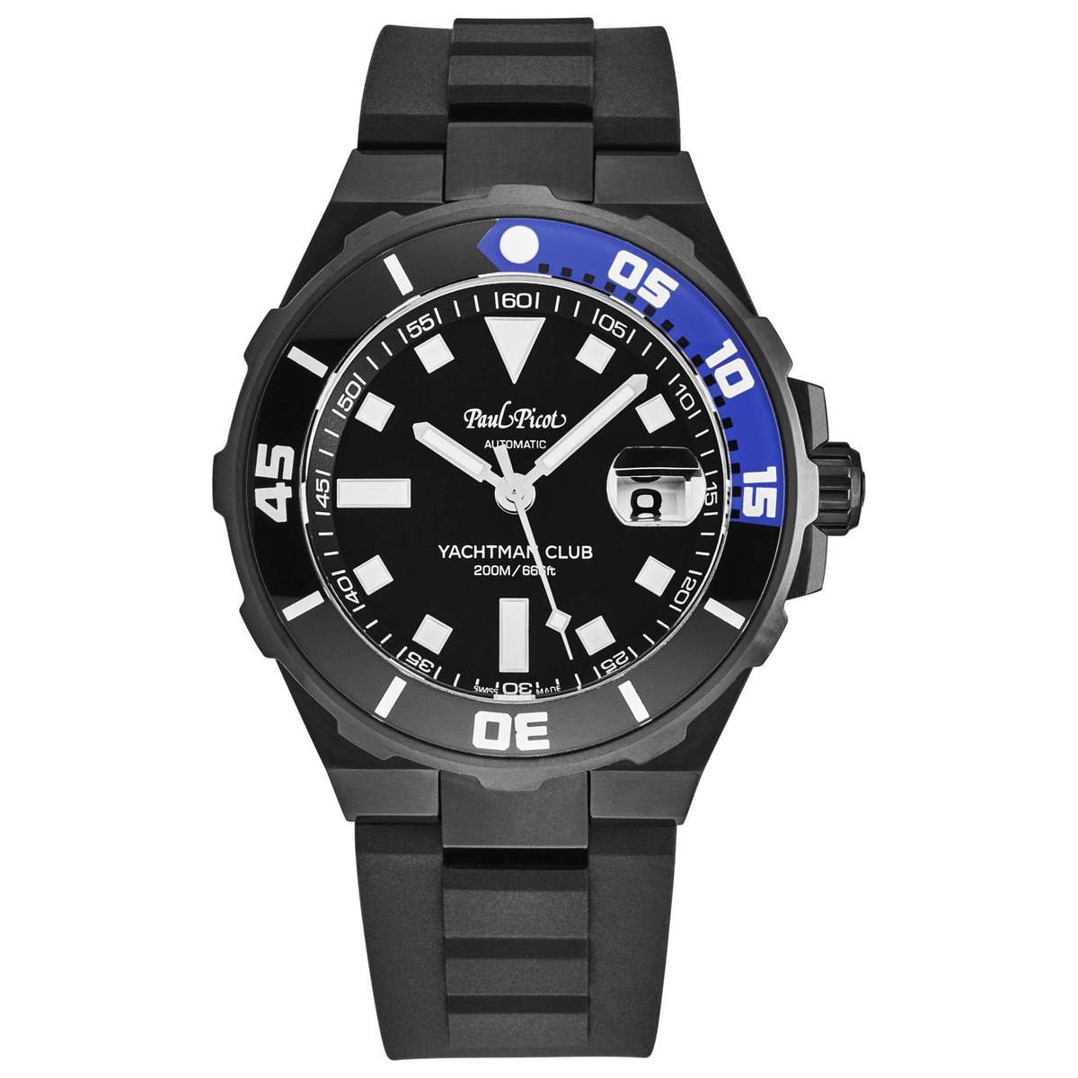 Paul Picot YachtmanClub  Automatic  Black Dial  Men's  Watch