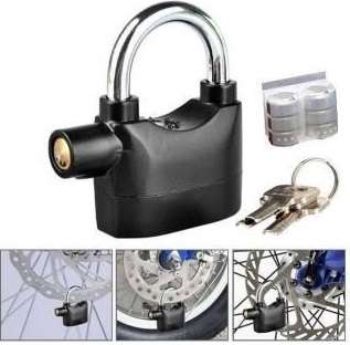 Noble Heavy Duty Loud Siren Alarm Padlock with 3
