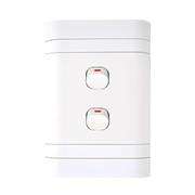 Lesco Flush Cover with 2 Lever 2 Way Switch