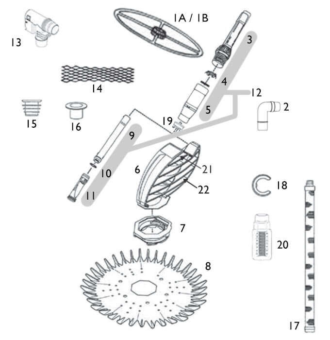 POOL CLEANER ZODIAC G2 COMBI PACK