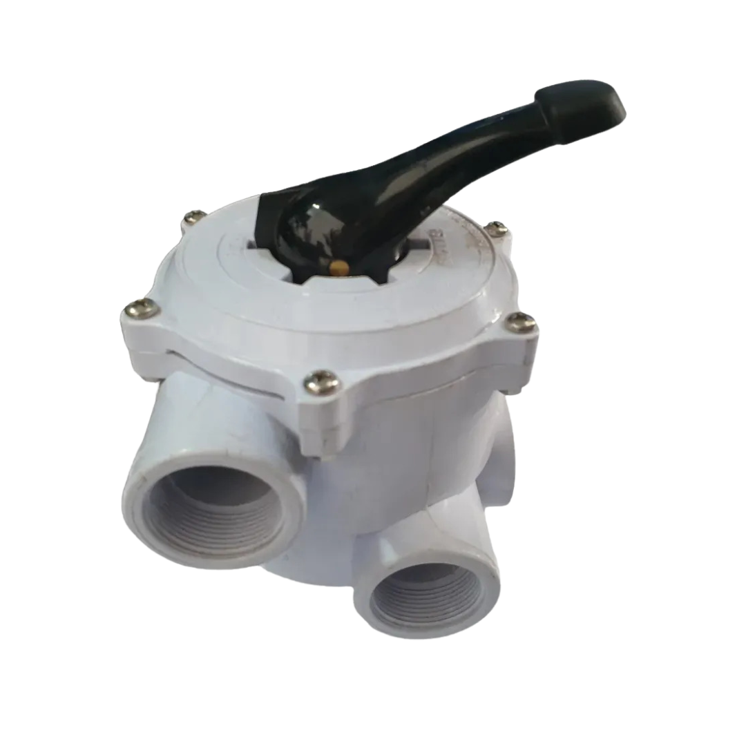 POOL FILTER MULTI PORT VALVE AQUAMAX COMPLETE (STANDARD GLUED)
