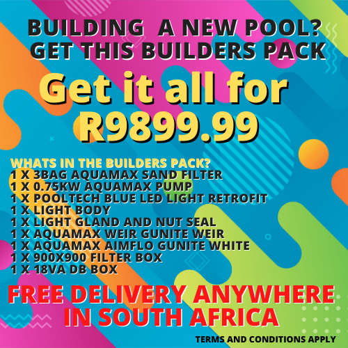 POOL BUILDERS PACK 1 - POOL, ELECTRICAL DB, WEIR, POOL LIGHT, AIMFLO,900X900 BOX