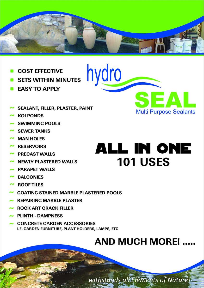 KOI POND WATERPROOFING HYDRO SEAL 2KG CHARCOAL