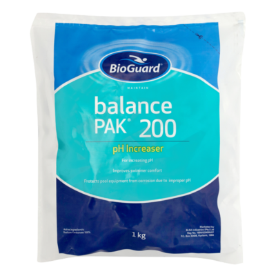POOL SODA ASH-BALANCE PAK 200 BIOGUARD 1KG