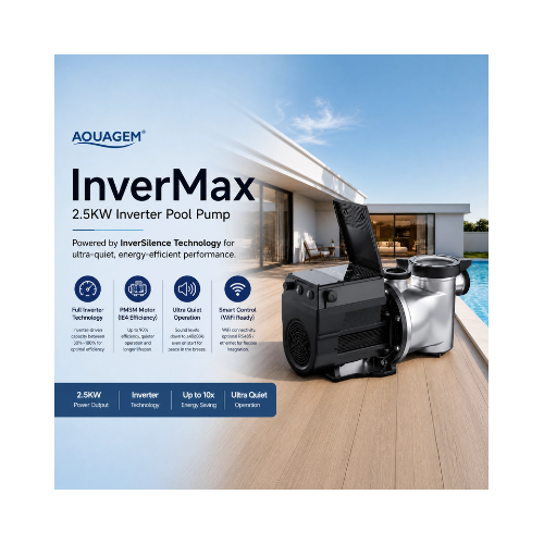POOL PUMP AQUAGEM INVERMAX (2.5KW) DCX25