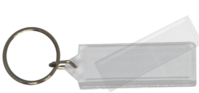 100pcs Blank Acrylic Keyring (15mm X 41mm)