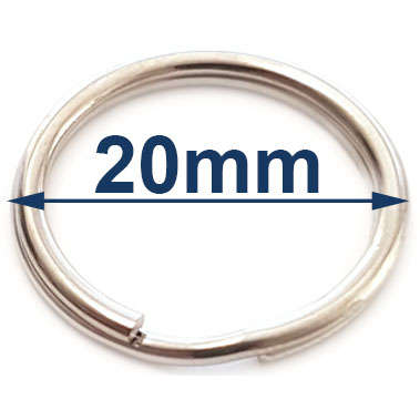 Key ring Split ring 20mm Stainless steel