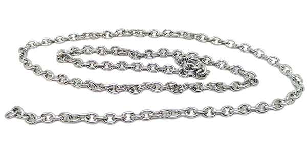 Small Stainless Steel Chain, 5mm x 4mm Links, Cut to Size