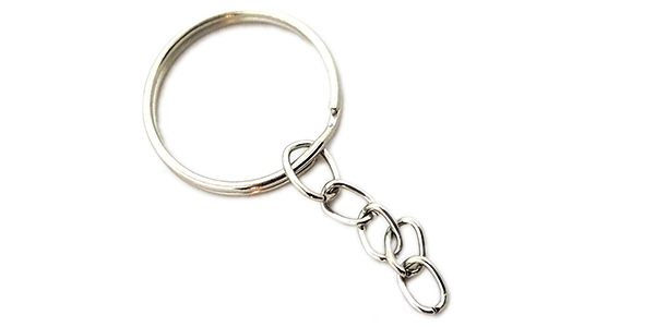 100pcs Budget Chain with 28mm Split Ring