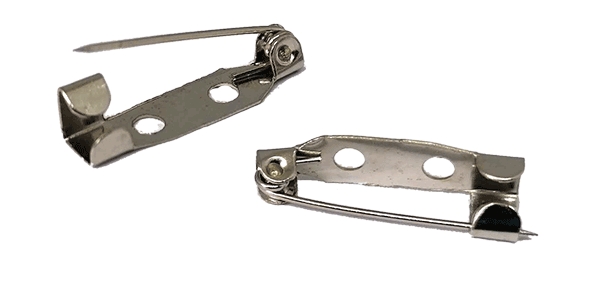 100pcs Brooch pin 25mm, Back safety clasp, pin back for badges, name badge pin