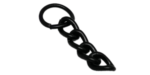 100pcs Chain Black 30mm for Keyrings, Keytag chain and jump ring, Black chain, Small Black chain