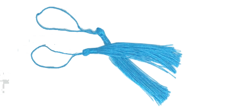 10pcs Azure Blue 80mm Tassels for Captivating Personalization