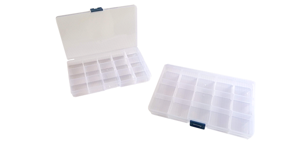 Box, Plastic with 15 compartments