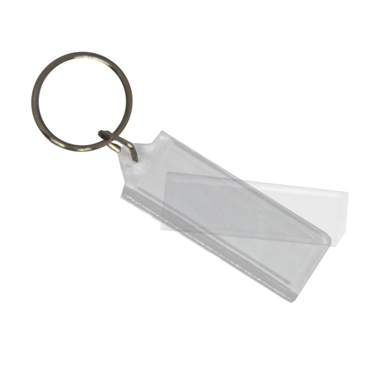 100pcs Blank Acrylic Keyring (15mm X 41mm)
