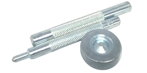 Tool set to insert 12.5mm press studs