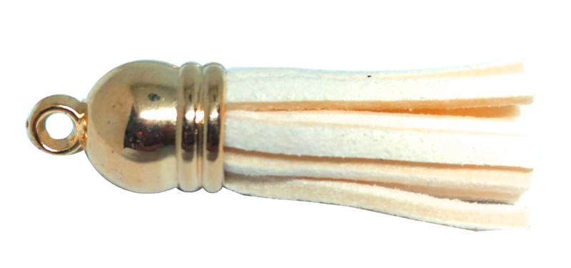 10pcs Tassel Cream with Golden cap