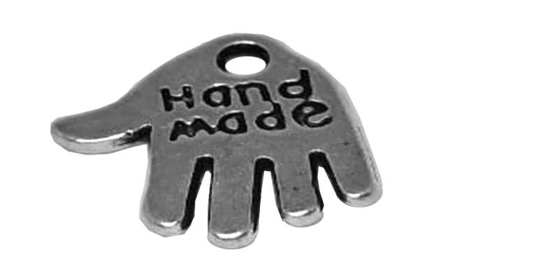 Charm, 15 identical -hand made- hand charms