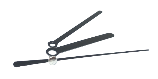 Clock set of hands - Plain - Black (Excluding movement)