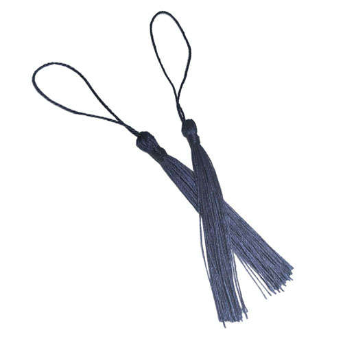 10pcs Navy Blue Tassel, Thread 80mm with loop