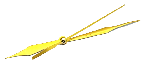 Clock set of hands - Gold (Excluding movement)