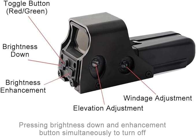 ANS Tactical Holographic Red & Green Dot Sight Scope - 552