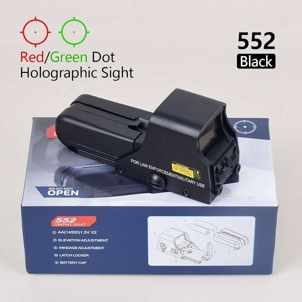 ANS Tactical Holographic Red & Green Dot Sight Scope - 552